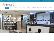 Tablet Screenshot of manavhospital.com